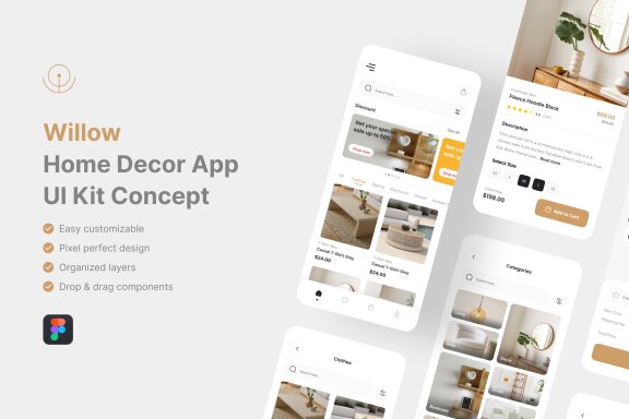 Home Decor App UI Kit