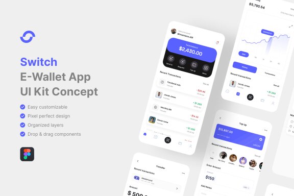 E-Wallet App UI Kit