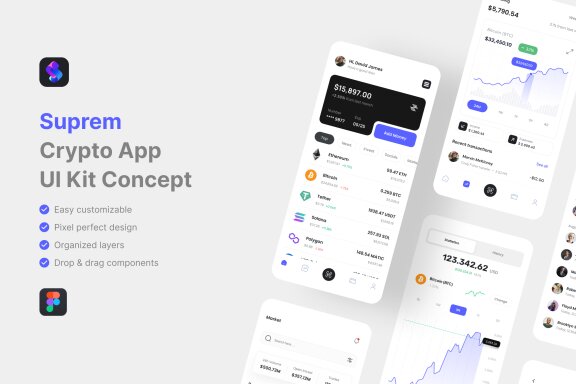 Crypto App UI Kit