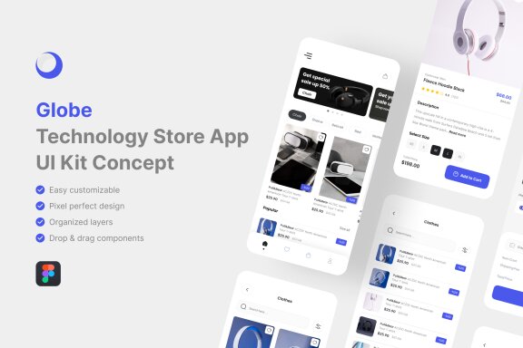 Technology Store App UI Kit