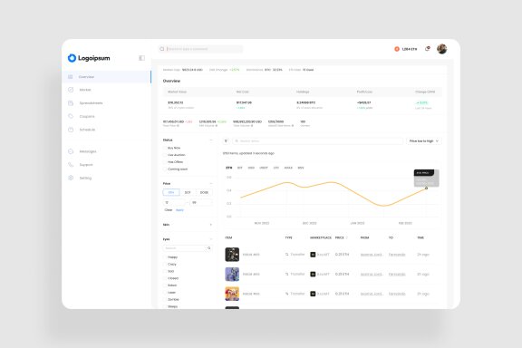 NFT Analytics Dashboard UI Kit