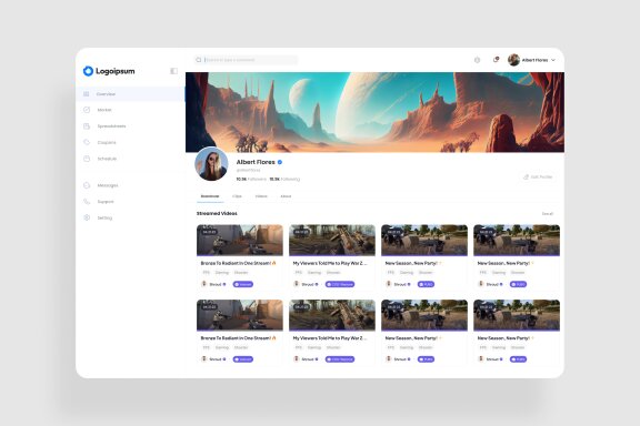 Gaming Dashboard UI Kit