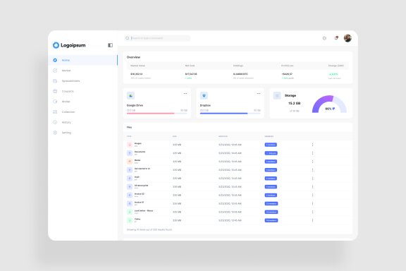 Storage Manage Dashboard UI Kit