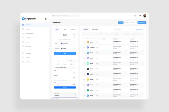 Crypto Dashboard UI Kit