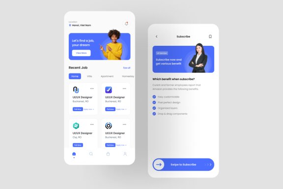 Job Finder App UI Kit