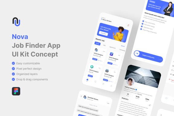 Job Finder App UI Kit