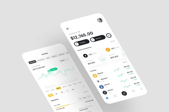 Crypto App Free UI Kit