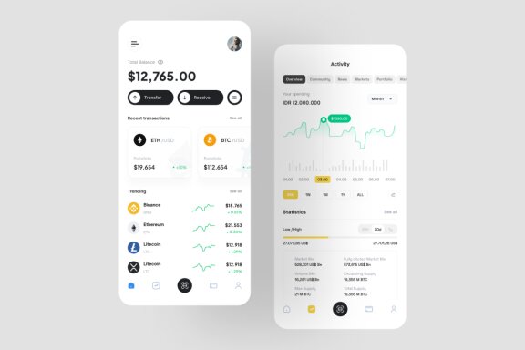 Crypto App Free UI Kit