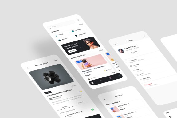 Online Learning App Free UI Kit