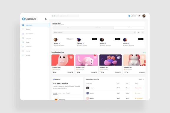 NFT Collection Dashboard UI Kit