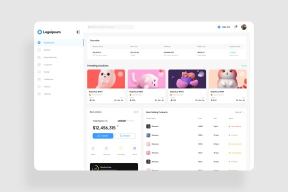 NFT Dashboard UI Kit