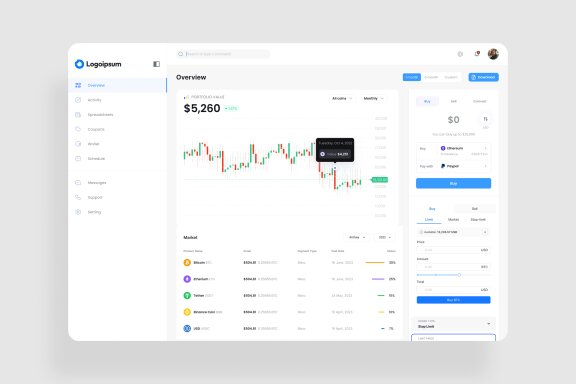 Coin Tracking Dashboard UI Kit
