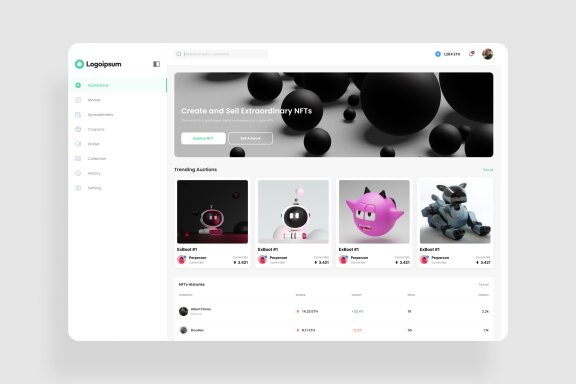 NFT Dashboard UI Kit