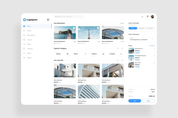 Travel Booking Dashboard UI Kit