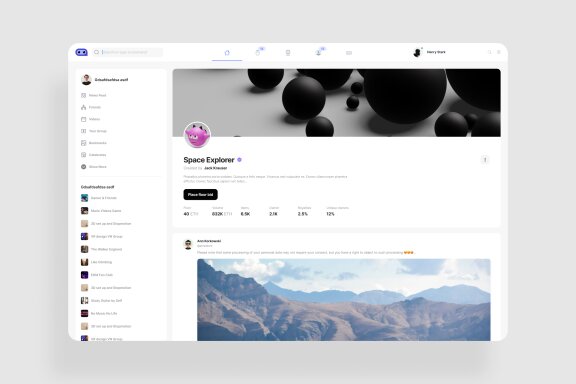 Social Media Dashboard UI Kit