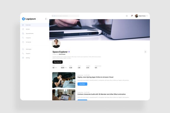 Content Creator Management Dashboard UI Kit