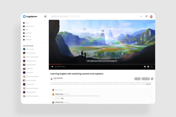 Video Player Dashboard UI Kit
