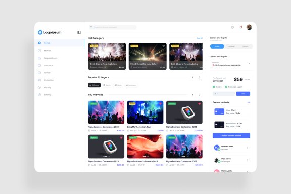 Event Ticket Dashboard UI Kit