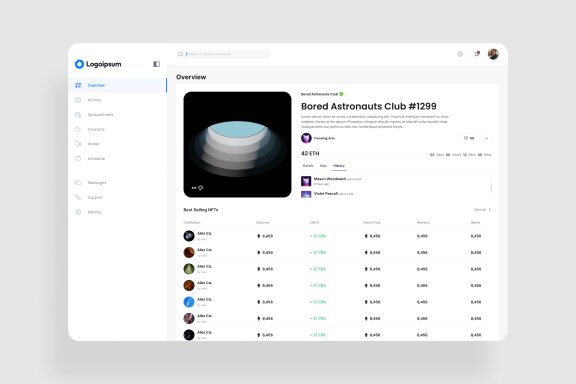 NFT Collection Dashboard UI Kit