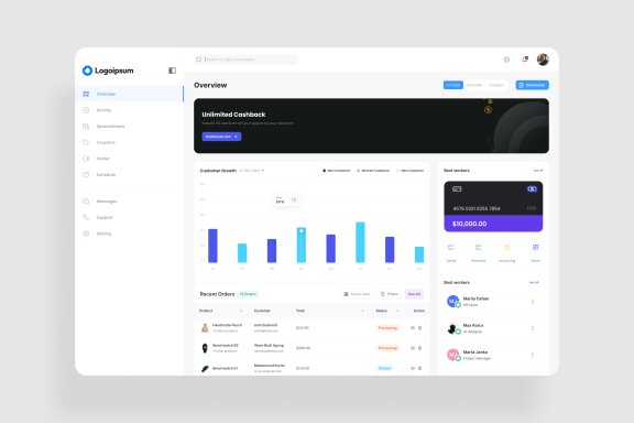 Ecommerce Analysis Dashboard UI Kit