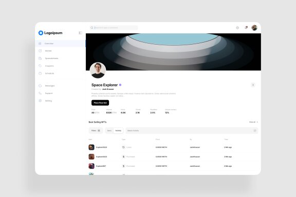 NFT Portfolio Dashboard UI Kit
