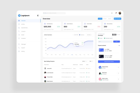 Income Analytics Dashboard UI Kit