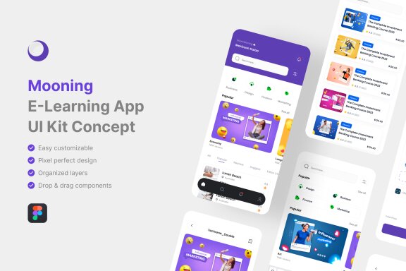 E-Learning App UI Kit