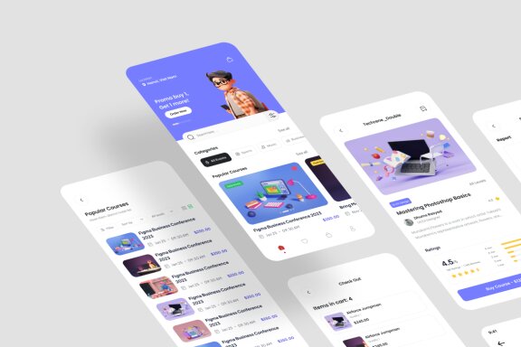 E-Learning App UI Kit