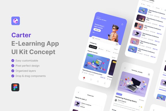E-Learning App UI Kit