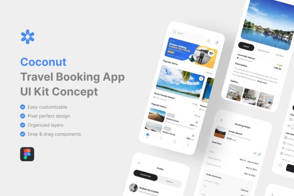 Travel Booking App UI Kit