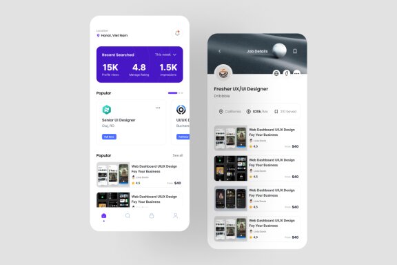 Job Hunt App UI Kit