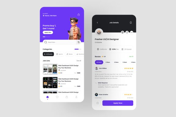 Job Finder App UI Kit