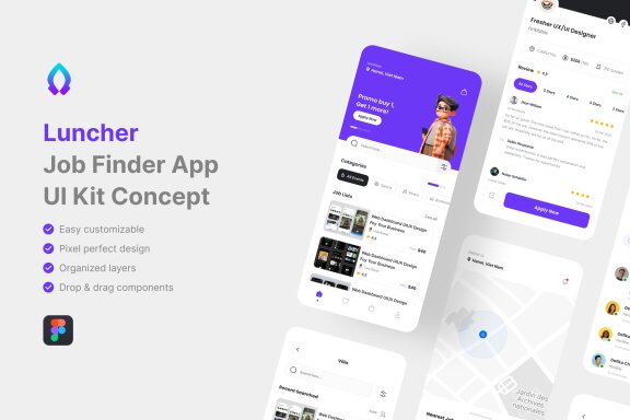 Job Finder App UI Kit