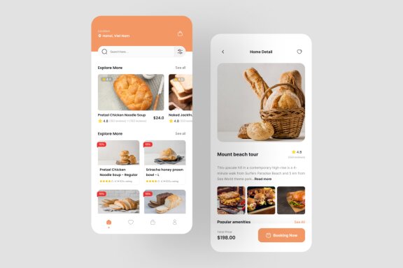 Food Deliver App UI Kit