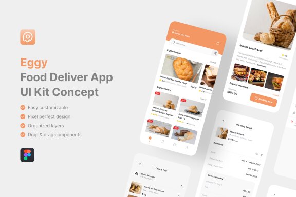 Food Deliver App UI Kit