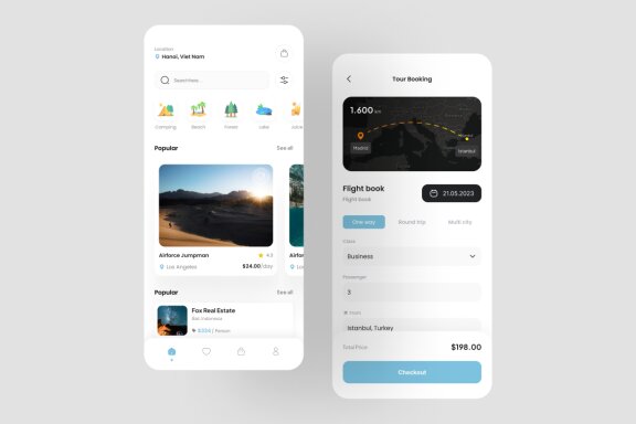 Travel Booking App UI Kit