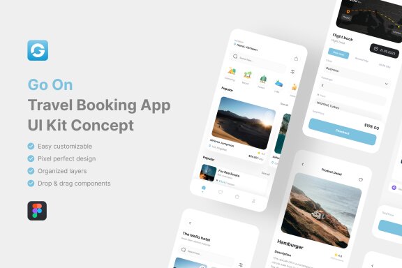 Travel Booking App UI Kit