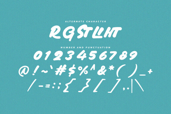 Gostar Light Brush Marker Display Handmade Font