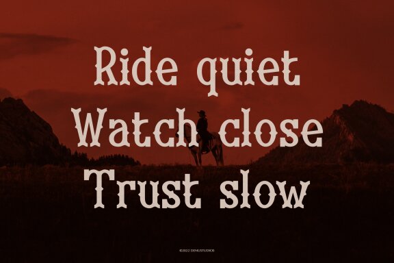Drexia | Western Typeface