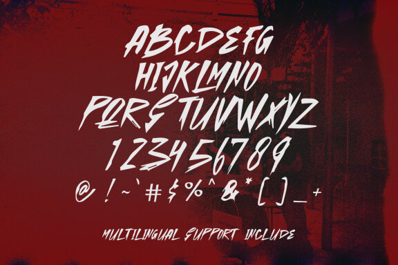 Sentan Cabine Horror Typeface Brush Handmade