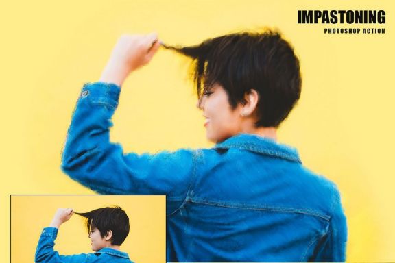 Impastoning Photoshop Action