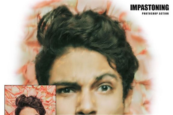 Impastoning Photoshop Action