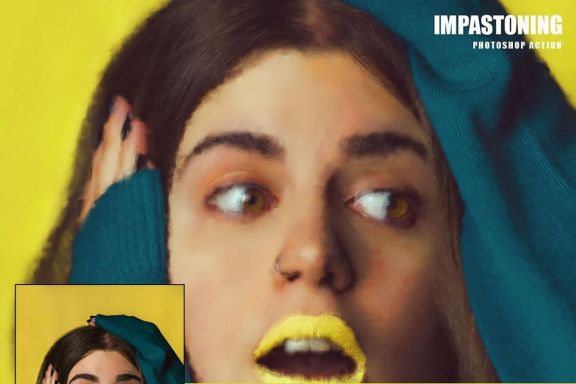 Impastoning Photoshop Action