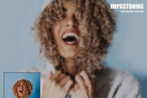 Impastoning Photoshop Action