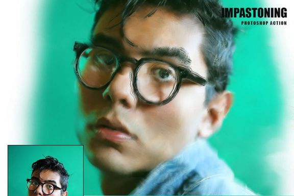 Impastoning Photoshop Action