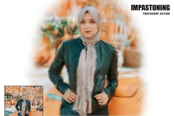 Impastoning Photoshop Action