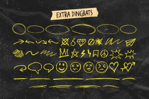 Against Madness – Scribble font