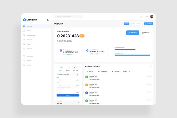 Crypto Dashboard UI Kit