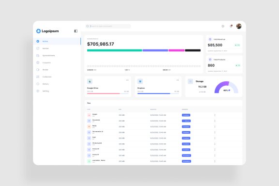 Storage Manage Dashboard UI Kit