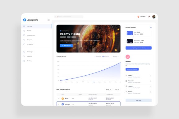Crypto Chart Dashboard UI Kit